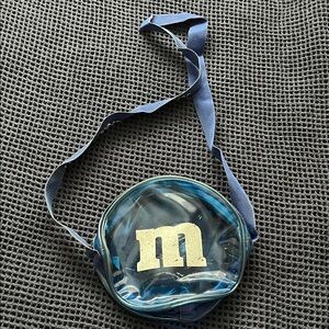 M&M'S Transparent Blue Bag with Crossbody Strap